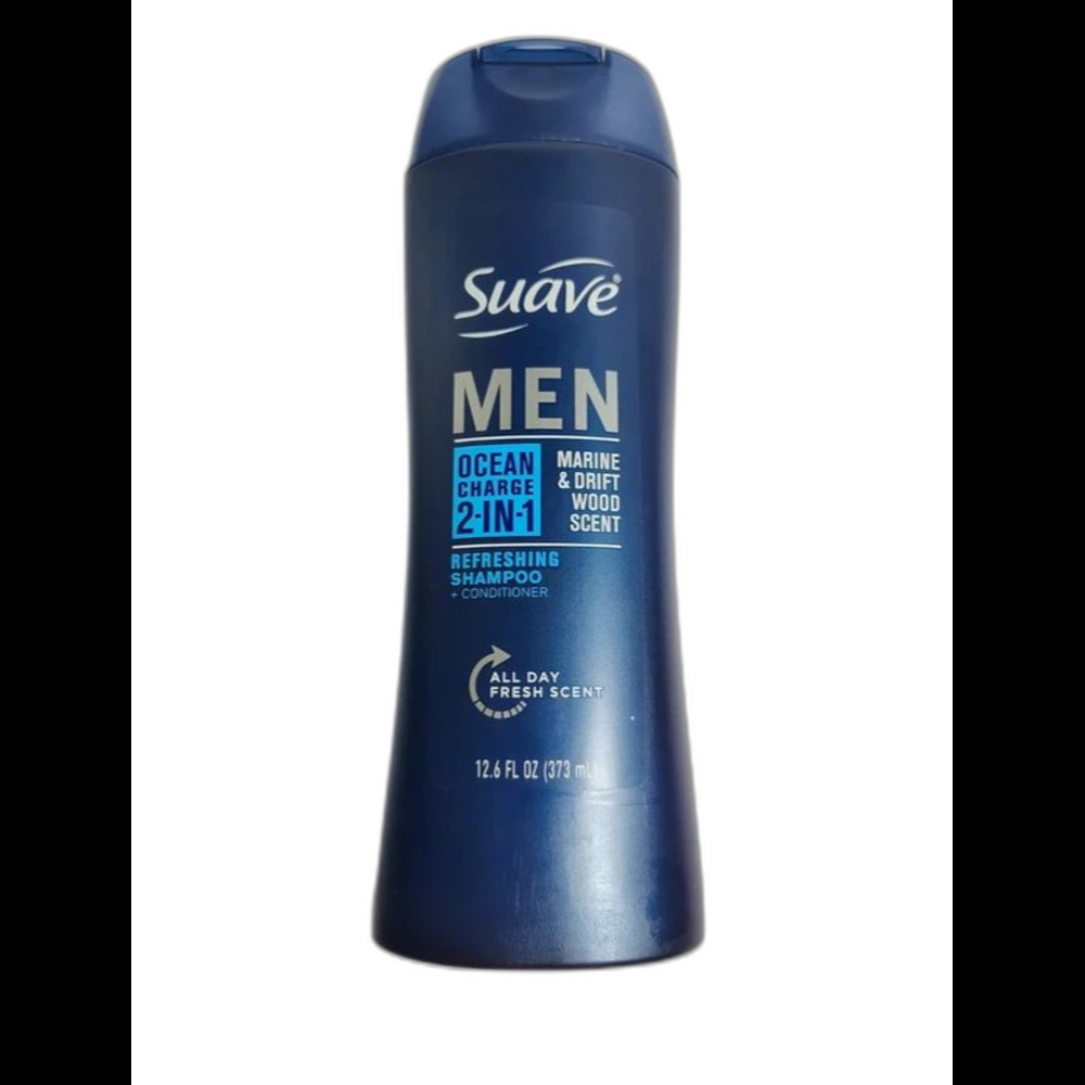 Suave Men Ocean Charge 2-in-1 Refreshing Shampoo + Conditioner (12.6 FL OZ)